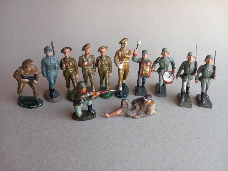 Lot van 12 soldaatjes (1930 - 1940), Verzamelen, Poppetjes en Figuurtjes, Gebruikt, Ophalen
