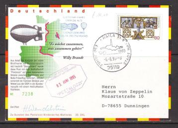 Postzegels : Luchtballonvaarten kaarten en brieven beschikbaar voor biedingen