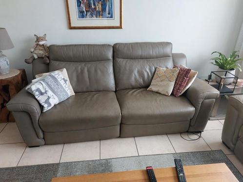 Chateau d' Ax  lederen relax salon., Huis en Inrichting, Zetels | Complete zithoeken, Zo goed als nieuw, Leer, Ophalen