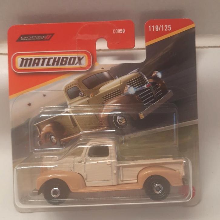MATCHBOX 1:64 N 119/ 125:CAMION DODGE V-Series 1940 *NOUVEA, Hobby & Loisirs créatifs, Voitures miniatures | 1:87, Neuf, Voiture
