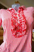 ingenomen rood/wit praktisch ‘River Woods‘ blouse maat M, Kleding | Dames, Blouses en Tunieken, Gedragen, River Woods, Maat 38/40 (M)