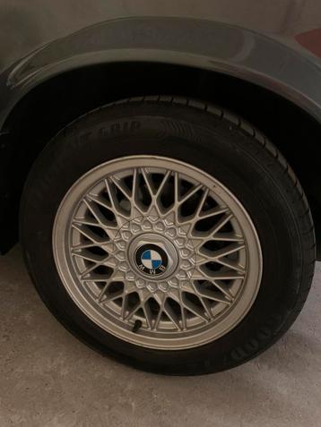 4 BMW E30 BBS RZ 15 inch velgen met Goodyear-banden, Auto-onderdelen, Banden en Velgen, Ophalen of Verzenden, 15 inch, Band(en)