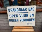 Oud emaille reclamebord BK Gas Garage, Ophalen of Verzenden, Gebruikt, Reclamebord