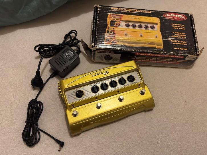 Line6 DM-4 Distortion Modeler + optional power supply, Muziek en Instrumenten, Effecten, Gebruikt, Distortion, Overdrive of Fuzz