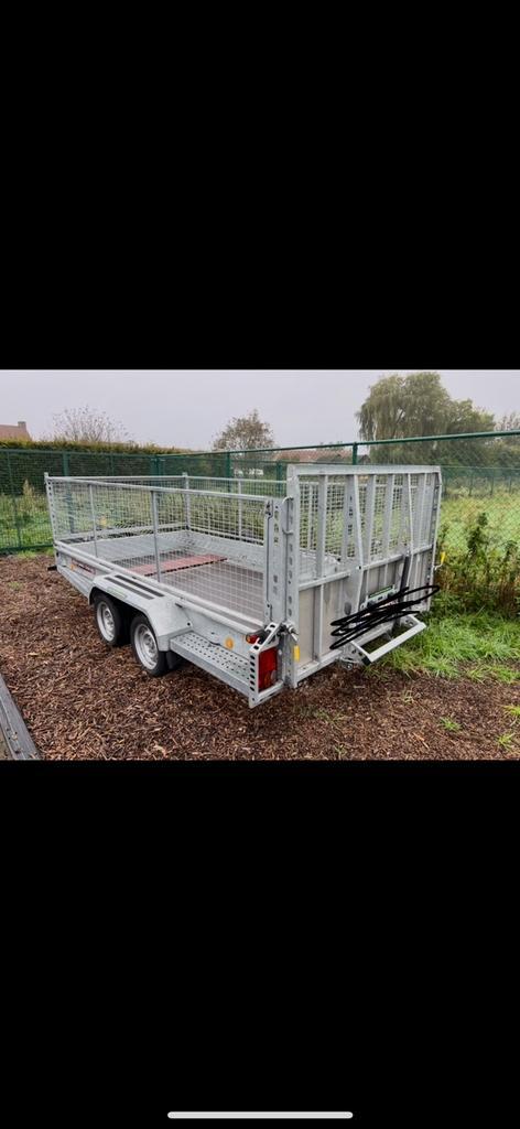 Aanhangwagen  2019- dieplader - 3500KG, Auto diversen, Aanhangers en Bagagewagens, Zo goed als nieuw, Ophalen