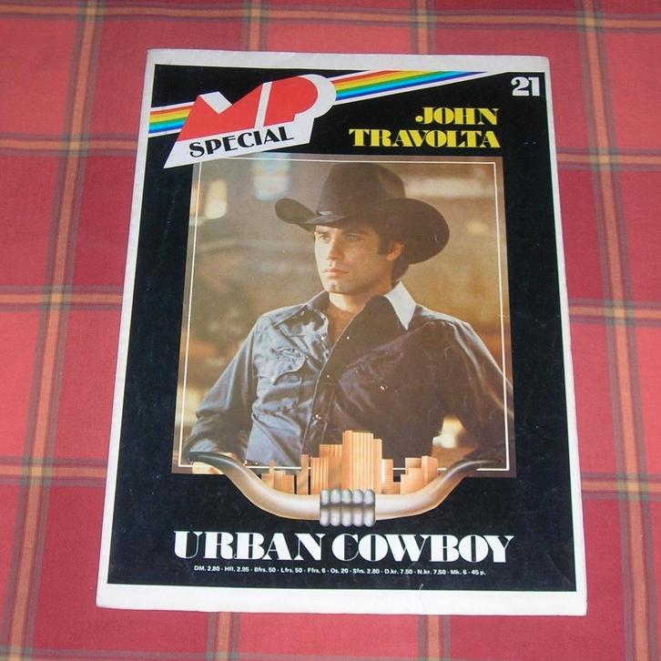 Poster boek: Urban Cowboy (John Travolta), Verzamelen, Posters, Film en Tv, Ophalen of Verzenden