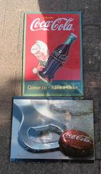 Coca-Cola reclame bordje, Verzamelen, Ophalen of Verzenden, Zo goed als nieuw