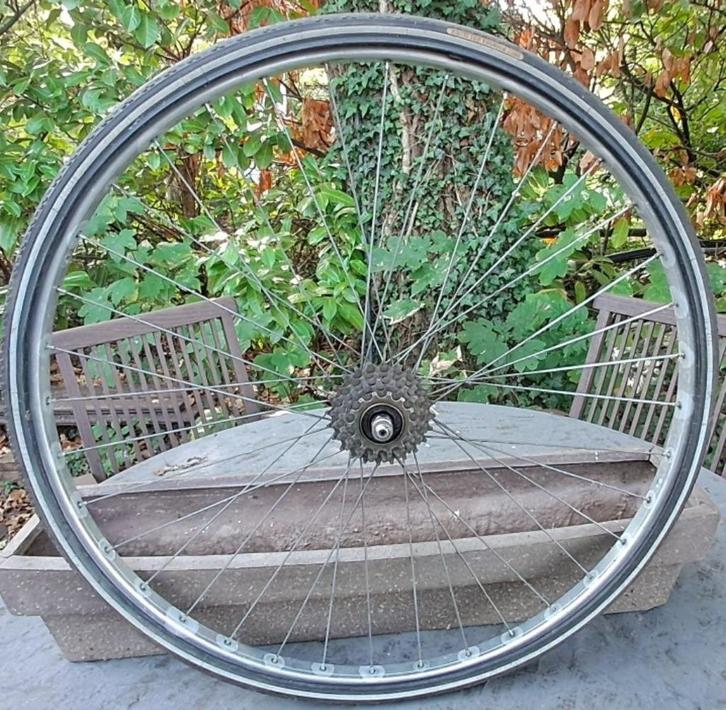 Vintage achterwiel racefiets, Fietsen en Brommers, Fietsonderdelen, Gebruikt, Racefiets, Wiel, Ophalen of Verzenden