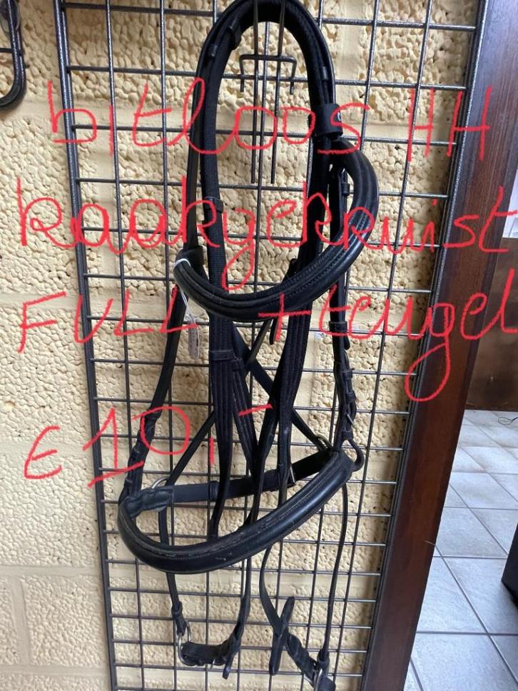 Bitloos en hoofdstel lage neusriem, Dieren en Toebehoren, Paarden en Pony's | Hoofdstellen en Tuigage, Gebruikt, Ophalen of Verzenden