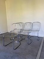Set van 6 Gastone Rinaldi stoelen in goede staat, Gebruikt, Vintage, Ophalen of Verzenden, Metaal