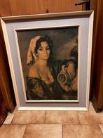 Groot frame met zigeunerprint — Vintage, Ophalen