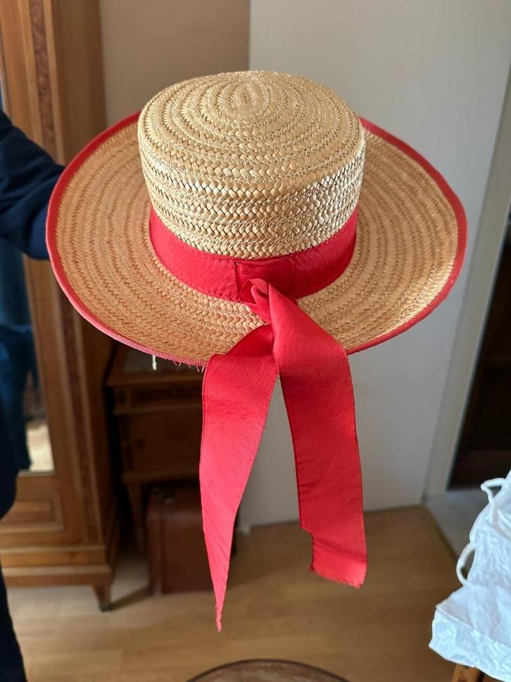 Strohoeden uit Venezia, Kleding | Dames, Hoeden en Petten, Zo goed als nieuw, Hoed, 56 of 57 cm (M, 7 of 7⅛ inch), Ophalen