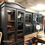 Buffetkast vitrinekast teak potten kruiken India ibiza boho, Huis en Inrichting, Ophalen of Verzenden, Zo goed als nieuw