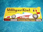 sticker F1 Villiger -Kiel 1978 Zolder, Verzamelen, Ophalen of Verzenden