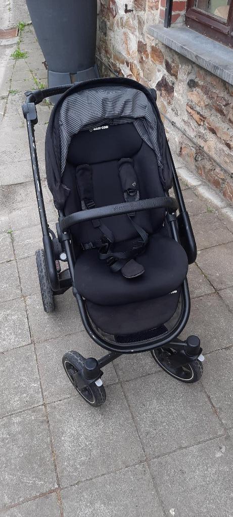 Poussette combinée, Kinderen en Baby's, Kinderwagens en Combinaties, Gebruikt, Combiwagen, Maxi-Cosi, Met reiswieg, Verstelbare duwstang