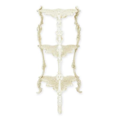 Bijzettafel gietijzer , oud wit, Huis en Inrichting, Tafels | Bijzettafels, Nieuw, Overige vormen, Minder dan 45 cm, Minder dan 55 cm