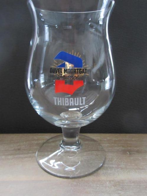 Duvel glas : Moortgat 150 jaar - Franse versie - zeldzaam, Verzamelen, Biermerken, Nieuw, Glas of Glazen, Duvel, Ophalen of Verzenden