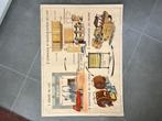 3 vintage schoolplaten (met 6 prints - voor en achterkant), Ophalen