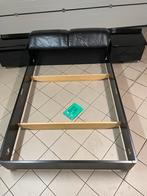 Bed + bedhoofd + nachtafels, Huis en Inrichting, Slaapkamer | Bedden, Ophalen, Overige materialen, Gebruikt, Zwart