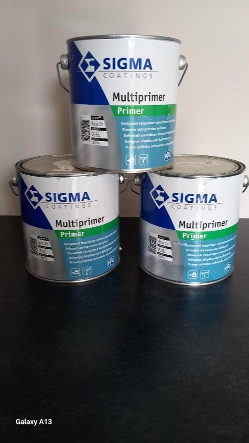 SIGMA Multiprimer 2.5L - NOUVEAU, Bricolage & Construction, Peinture, Vernis & Laque, Neuf, Peinture, Moins de 5 litres, Bleu