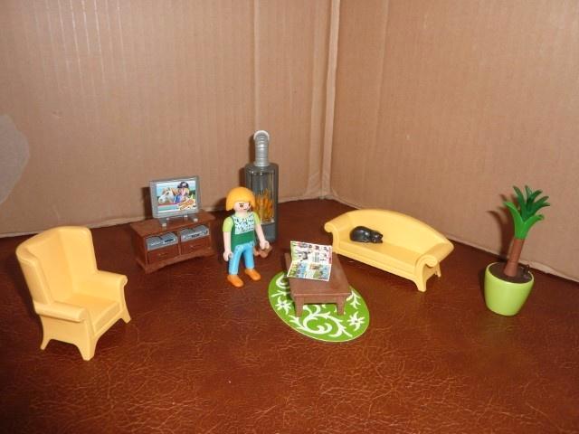 Woonkamer zetel meubels voor huis villa hotel, Kinderen en Baby's, Speelgoed | Playmobil, Zo goed als nieuw, Complete set, Ophalen of Verzenden