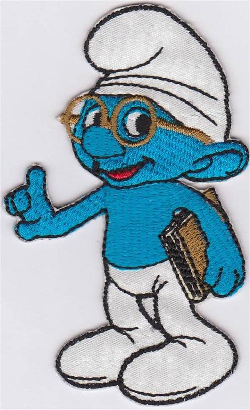 Smurfen stoffen opstrijk patch embleem #2, Verzamelen, Kleding en Patronen, Nieuw, Verzenden