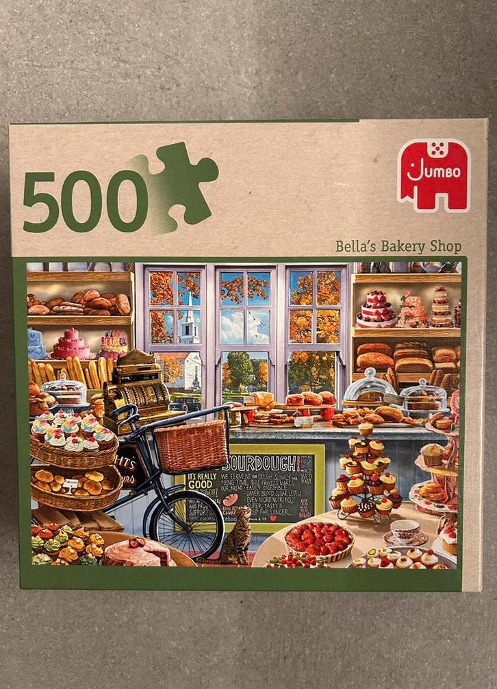 Jumbo - Bella’s Bakery Shop - 500 st, Hobby en Vrije tijd, Denksport en Puzzels, Nieuw, Legpuzzel, 500 t/m 1500 stukjes, Ophalen of Verzenden