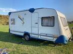 Caravan knauss Blue Line 450, Caravans en Kamperen, Caravans, 70 kg, Frans bed, Particulier, 6 tot 7 meter