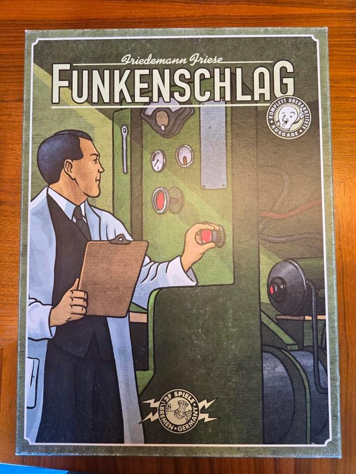 Hoogspanning - Funkenschlag - Bordspel, Hobby en Vrije tijd, Gezelschapsspellen | Bordspellen, Zo goed als nieuw, Ophalen