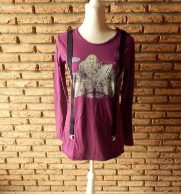 (63) -blouse femme t.36 mauve - esprit -