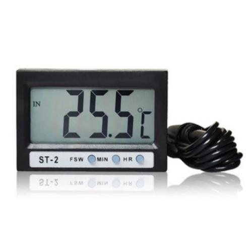 Binnen-Buiten Thermometer LCD met KLOK en (buiten-)sensor ⁰C, Audio, Tv en Foto, Weerstations en Barometers, Nieuw, Ophalen of Verzenden