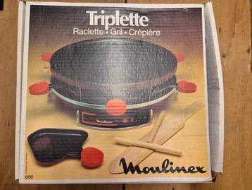 Moulinex Triptiek Raclette, Gril, Crêpière beschikbaar voor biedingen