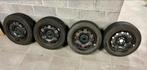 4 jantes + pneus dont 2 neufs, Auto-onderdelen, Banden en Velgen, Ophalen, Gebruikt, 15 inch, Banden en Velgen