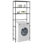 Opbergrek Voor Boven Wasmachine 3-Laags 69X28X169 Cm Zwart, Doe-het-zelf en Bouw, Sanitair, Nieuw, Overige typen, Verzenden