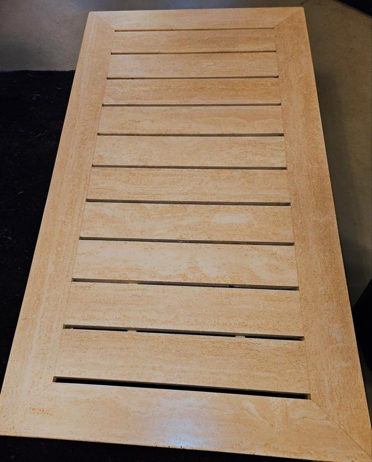 Travertin Salontafel vintage (als nieuwe), Huis en Inrichting, Tafels | Salontafels, Ophalen