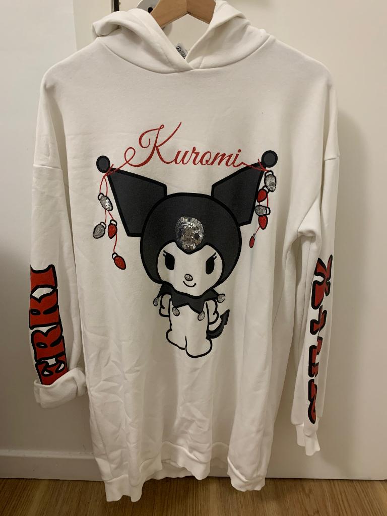 Pull de Noël Kuromi «Merry Xmas », Neuf, Taille 38/40 (M), Enlèvement, Blanc