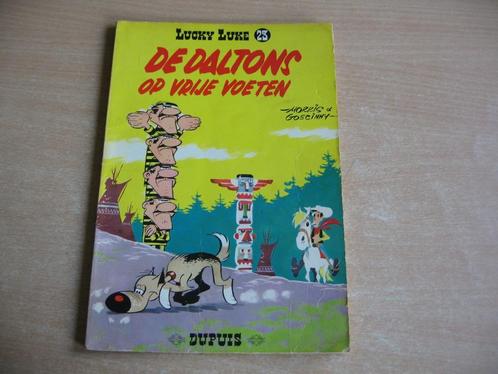 Lucky Luke : De Daltons op vrije voeten - 1e druk uit 1964., Boeken, Stripverhalen, Gelezen, Eén stripboek, Ophalen of Verzenden