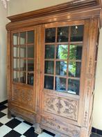 Antieke vitrinekast - periode 1800 - mooie staat, Huis en Inrichting, Ophalen, Zo goed als nieuw