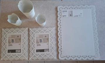 Magneetbord Ikea, 2 fotokaders, bloempot, theelichtjes. beschikbaar voor biedingen