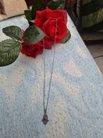 Zilveren vintage ketting met hand van Fatima hanger+  Saffie, Ophalen of Verzenden, Zo goed als nieuw
