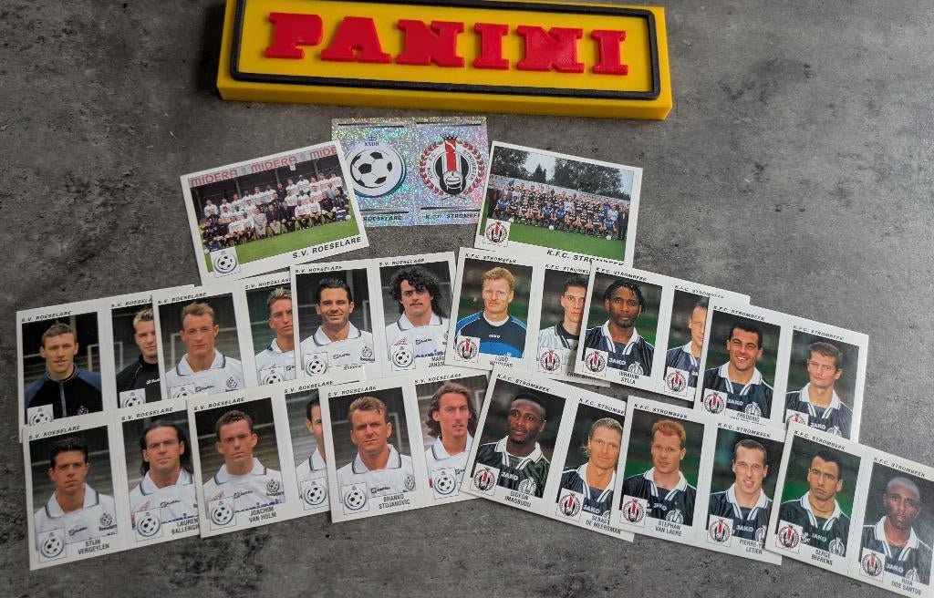 AUTOCOLLANTS PANINI 15X FOOTBALL 2001 Roeselare/Strombeek, Envoi, Neuf