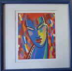 ANDRE VAN SCHUYLENBERGH / MASK / KLEUROFFSET / 54x54cm KADER, Ophalen of Verzenden
