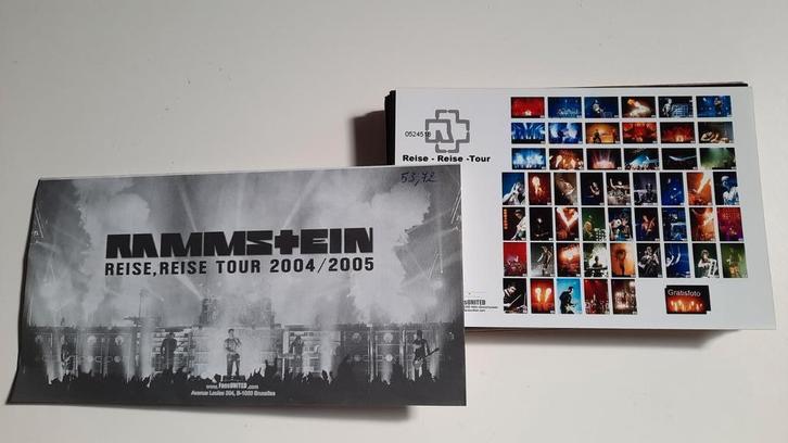 Foto's Rammstein Reise- reise tour 2004-2005 Fans United, Verzamelen, Muziek, Artiesten en Beroemdheden, Gebruikt, Foto of Kaart