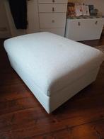 Zitpoef grijs (stof), Huis en Inrichting, Ophalen, Gebruikt, 75 tot 100 cm, Stof