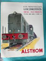 Originele brochure alsthom type bb 600 diesel trein, Ophalen of Verzenden
