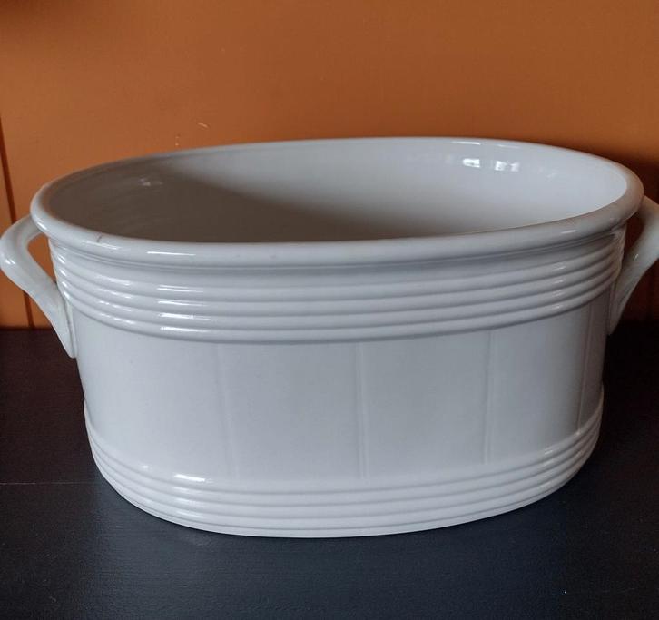 Boch planter/voetbad  19de eeuw, Antiek en Kunst, Antiek | Keramiek en Aardewerk, Ophalen of Verzenden