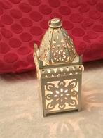 Antiek windlicht met t-licht, Antiek en Kunst, Ophalen of Verzenden