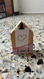 Rose de maison en bois avec clips et amour, Maison & Meubles, Accessoires pour la Maison | Tableaux à écrire & Proverbes, Enlèvement ou Envoi