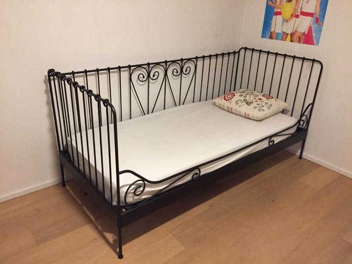 Lit cabine Vipack Alice, Maison & Meubles, Chambre à coucher | Lits, Comme neuf, Une personne, 90 cm, 200 cm, Métal, Noir, Enlèvement