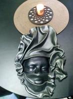 Masque mural en cuir artisanal - TBE, Enlèvement, Utilisé